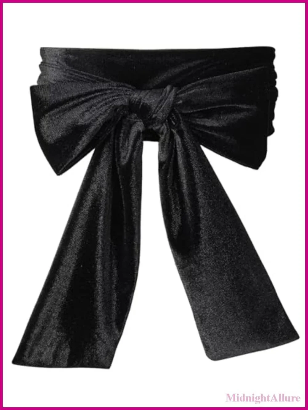Velvet Wedding Sash Belt Double Side Sewn Tie Formal Dress Accessory